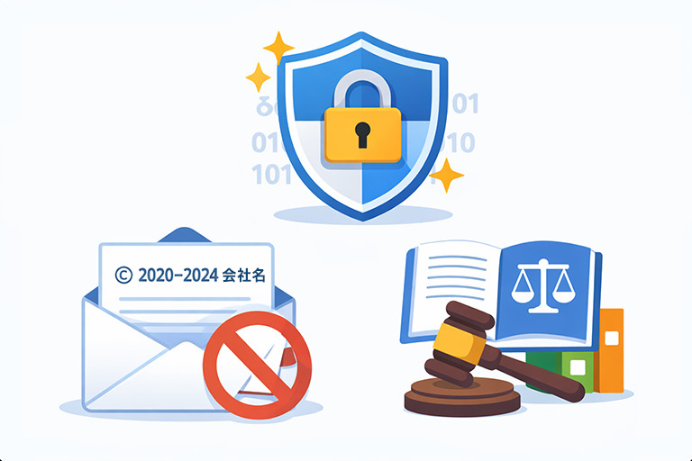 コピーライトで失敗しないための注意点