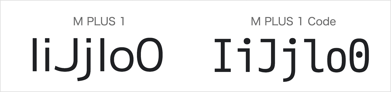 判別しづらい数字や記号に対して特に配慮がなされている