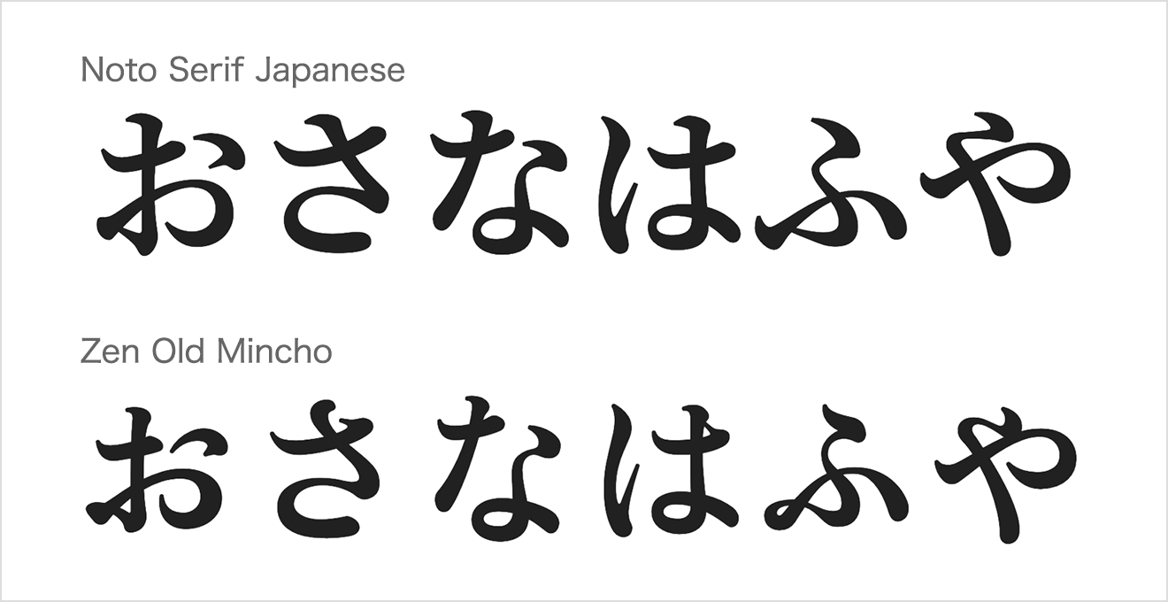 筆文字に近いあしらいが目立つ