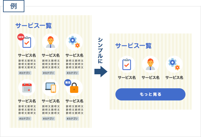 ②【量】がシンプルの例