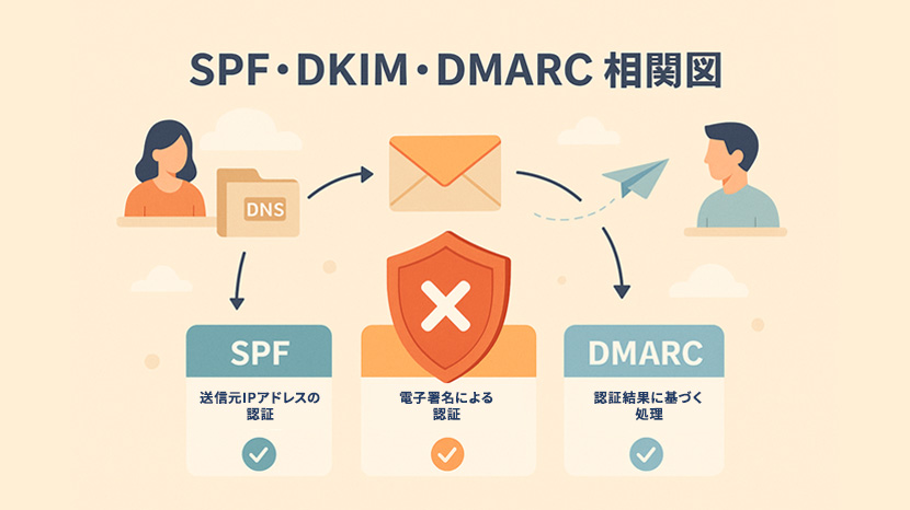 SPF・DKIM・DMARC相関図