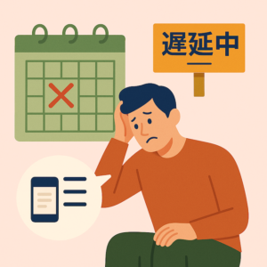 遅延中