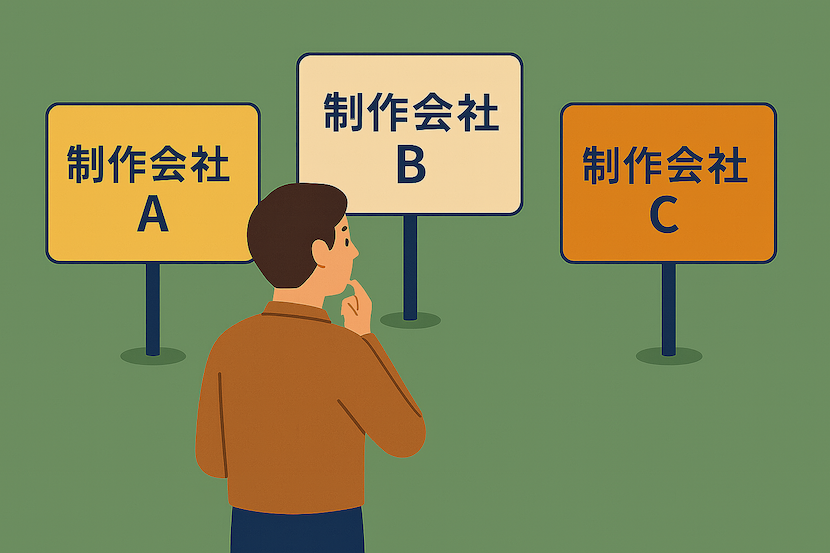 制作会社を選ぶ際に押さえたいポイント