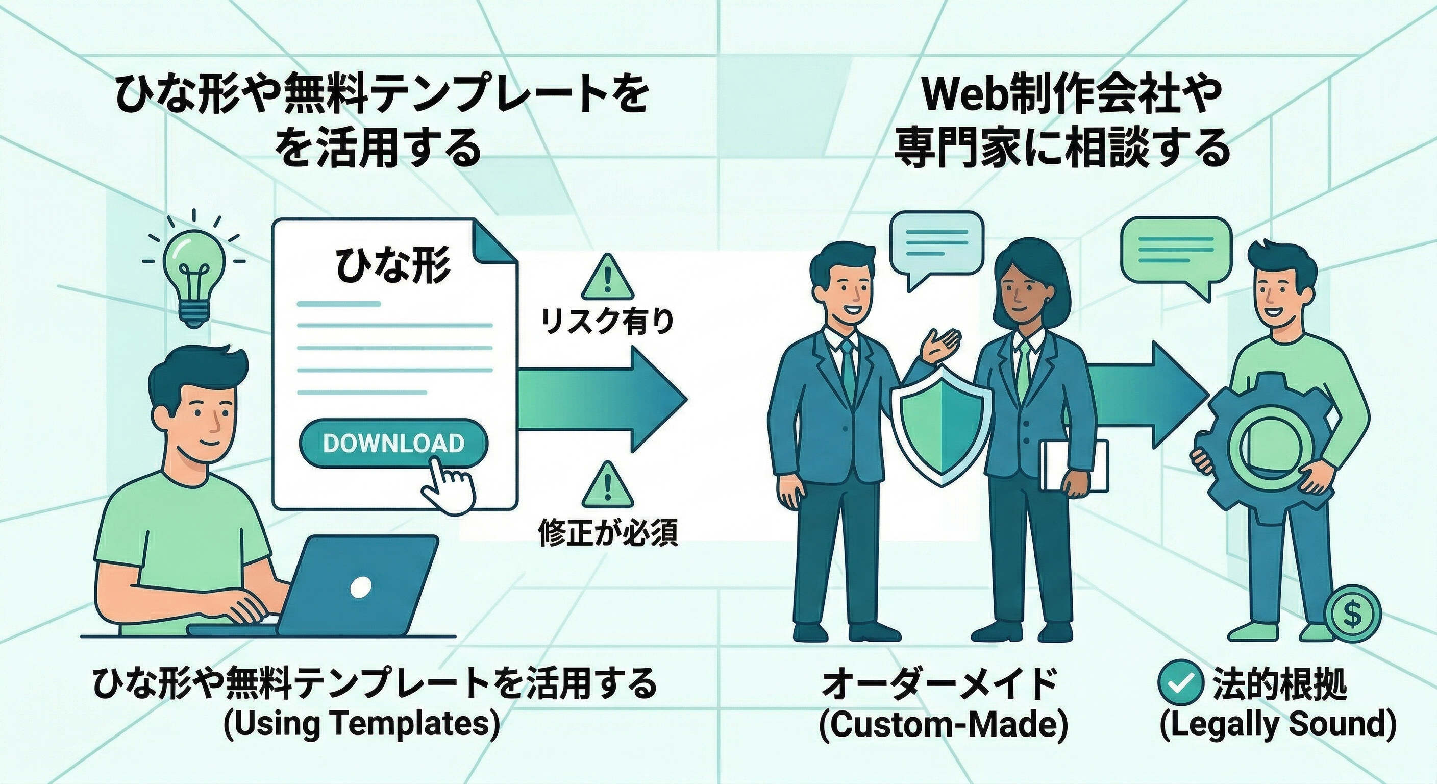 プライバシーポリシーを簡単に作成する方法